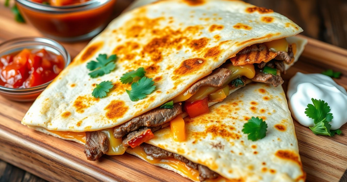 steak and cheese quesadilla