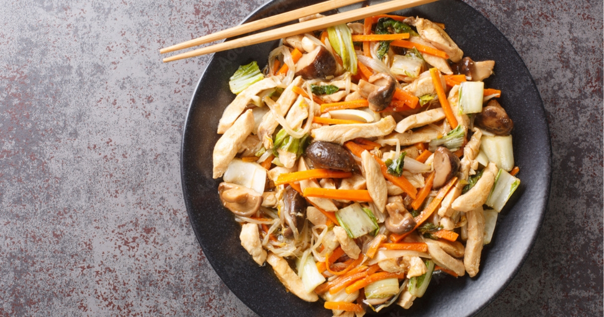 chicken and cabbage stir fry